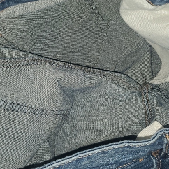 Silver Jeans Co Jeans Mens Sz 29 Blue Embelliahed Stylish Distressed Ripped Sam - Picture 15 of 16